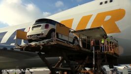 Cargo Air Freight of the new MINI  Loading and Departure