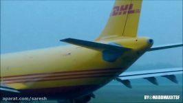 A300 600 DHL AIR CARGO LFRS IN THE MIST