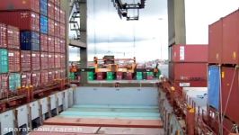 Unloading container ship at Port Elizabeth NJ