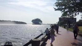 Largest container ship to ever call on the US East Coast arrives in Savannah Ga.