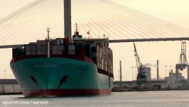 Skagen Maersk Container ship leaving Savannah GA 7292012