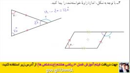 چند ضلعی ها ریاضی هشتم  روش محاسبه زاویه خارجی