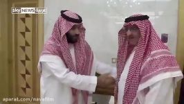 لحظه بیعت محمد بن نایف محمد بن سلمان