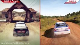 مقایسه گرافیک دو عنوان DiRT 3 2011 DiRT 4 2017