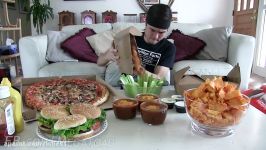 20000 Calorie Superbowl Challenge Wings Doritos Pizza...