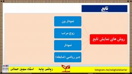 روش نمایش تابع قسمت3 نمودار ریاضی دهم استاد جمالی