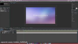 آموزش تایپو گرافی موشن گرافیک در افتر افکت 2017