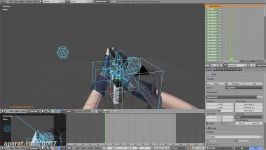 FPS Weapon animating in blender Basic version