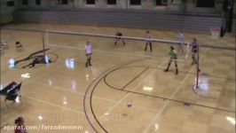 Volleyball offense team practice drill