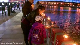 RAW Hundreds of candles lit to honor victims of Great Patriotic War all over Russia