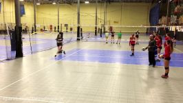 Showcase outside hitter drill