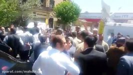 شعار علیه حسن روحانی در راهپیمایی روز قدس