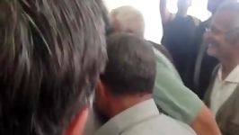 ابراز محبت مردم به دكتر احمدی نژاد در فرودگاه رامسر