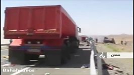22 کشته زخمی تصادف کامیون 5خودرو در محور سبزوار شاهرود