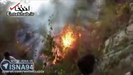 فیلم آتش سوزی در جنگل های گلستان