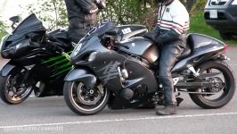 Hayabusa vs Kawasaki Ninja مسابقه درگ