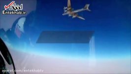 فیلم لحظه شلیک موشک های کروز روسیه به مواضع داعش