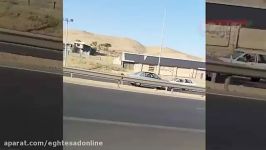 حرکت خلاف جهت یک خودرو در اتوبان پردیس  تهران