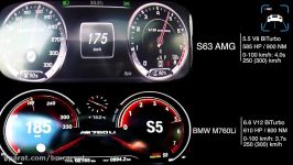 BMW M760Li vs Mercedes S63 AMG ACCELERATION