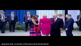 اخم ترامپ بعد دست ندادن همسر رئیس جمهور لهستان