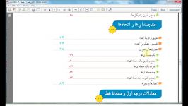 آموزش ریاضی 1 اول دبیرستان  جلسه دوم  فهرست کتاب