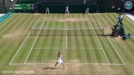 Johanna Konta v Maria Sakkari highlights  Wimbledon 2017 third round