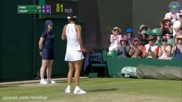 Simona Halep v Shuai Peng highlights  Wimbledon 2017 third round