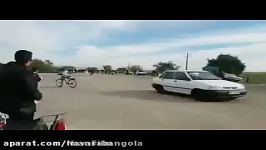 فیلم جنجالی موتور سواری دو دختر در دزفول حمله مردهای وحشی ندید پدید به آنها