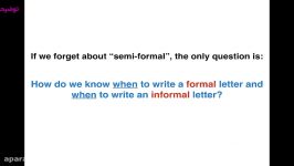 نوشتن نامه نیمه رسمی semi formal در رایتینگ Task 1