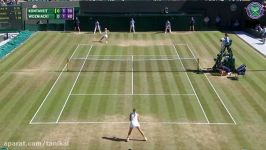 Caroline Wozniacki v Anett Kontaveit highlights  Wimbledon 2017 third round