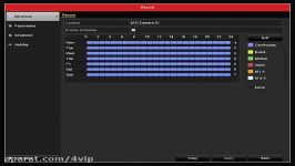 آموزش تنظیم رکورد ویدئو دوربین مداربسته هایک ویژن