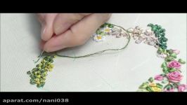 Tour Embroidery Ribbon Garland Online Tutorial Lesson 7 of 8 Poppy