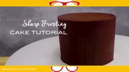 How to get sharp ganache edges on your cakes tutorial