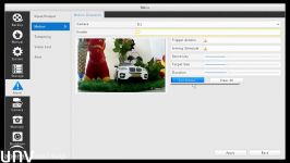تنظیم هشدار حرکتی در دوربین مداربسته Uniview