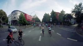 G20 protest in 360 Cyclists take to Hamburg streets in rally