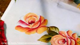 Fabric painting Rose