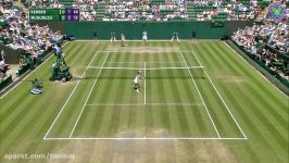 Garbiñe Muguruza v Angelique Kerber highlights  Wimbledon 2017 fourth ro