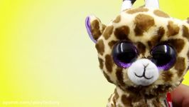 عروسک پلاش زرافه مدل prt30382  Ty Beanie Boos Safari