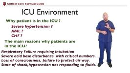 ICU environment why patient is in the ICU 