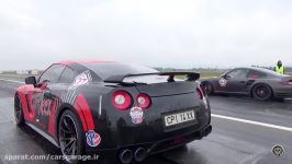 درگ زیبای BMW M5 F10 VS NISSAN GTR R35