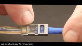 آموزش نصب جک RJ45 شیلد دار