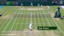 Marin Cilic v Gilles Muller highlights  Wimbledon 2017 quarter final