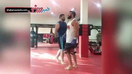 تمرین امیر علی اکبری نایب قهرمان MMA جهان در کمپ تا