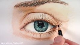 Draw a Realistic Eye with Colored Pencils