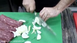 Kabab barg Persian cooking courseاموزش كباب برگ كاردی
