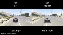 مقایسه سریع ترین ماشین های GTA 5