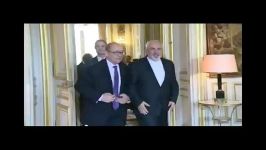 وزیرخارجه فرانسه به ظریف دست ندادتابه احترامش تاپلکان خروجی همراهیش کند