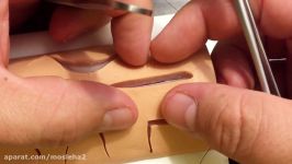 Subcuticular Suture  Step by step instruction in HD