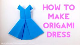 How to Make Origami Dress  Easy Tutorial for Beginners  Paper Dress  DIY  Craft