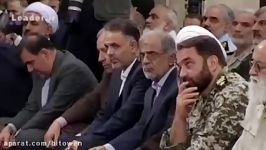 صحبت های جنجالی حسن روحانی در حضور رهبر ایران بعد توهین های روز قدس مداحی عید فطر